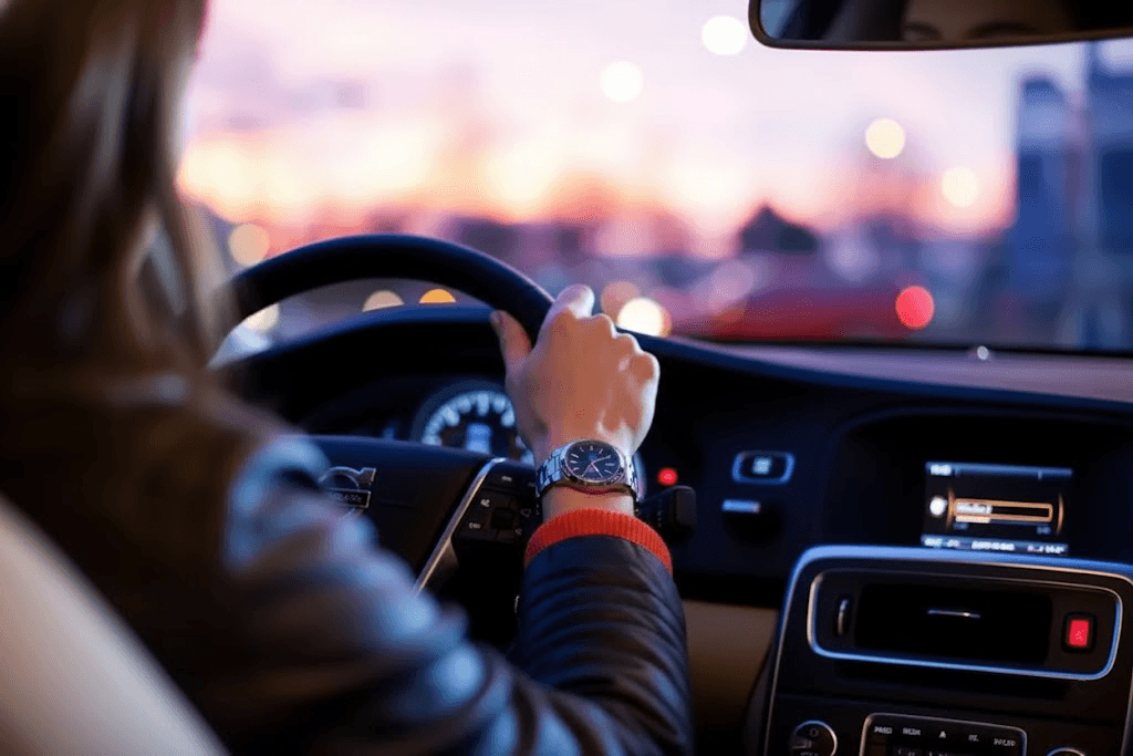 Woman driving - SheGo empowering women through safe transportation